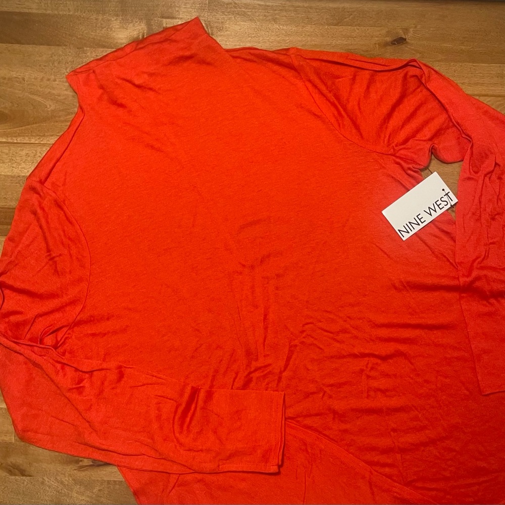 Nine West Long Sleeve Mock Turtleneck